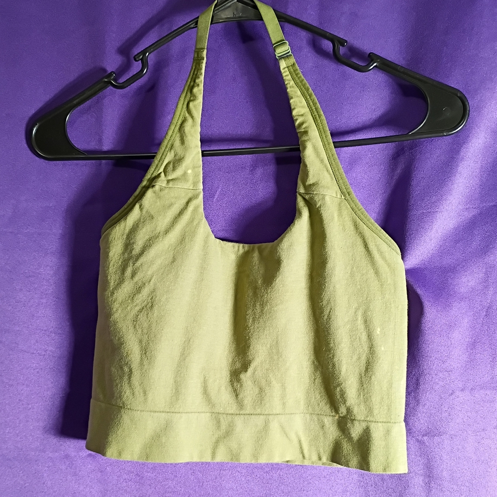 Auden Sage Halter Sports Bra